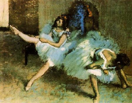 Edgar Degas Before the Ballet China oil painting art